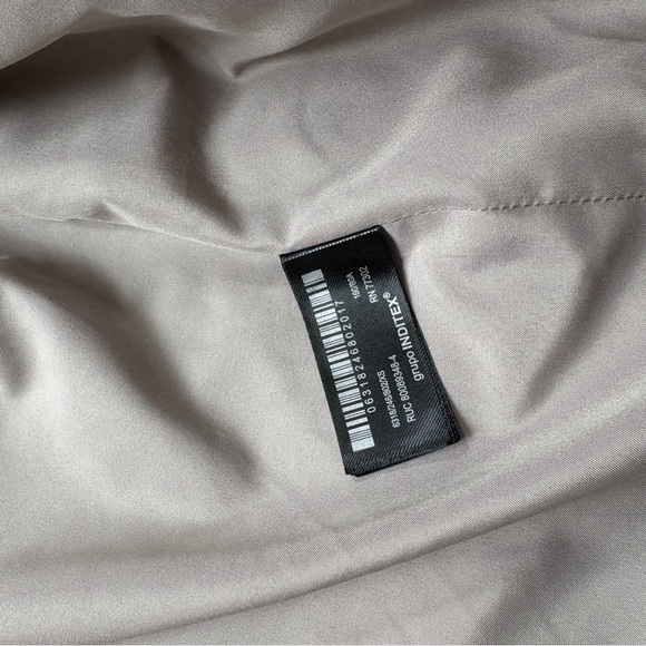 nwt zara grey faux fur coat xs - Picture 13 of 14